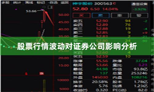股票行情波动对证券公司影响分析